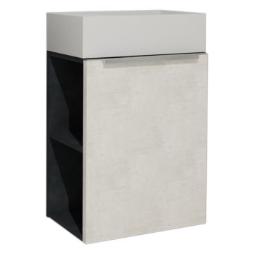 Badea Visit Waschtisch mit Unterschrank Set 17 - 45 cm