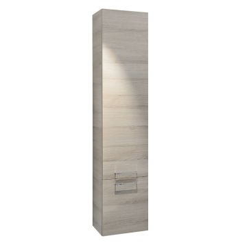 Badea Ergänzungsmöbel Hochschrank - 35 cm, 2 Türen, 4 Glaseinlegeböden