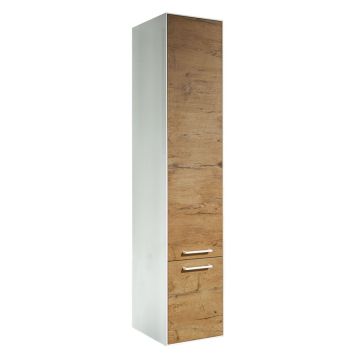 Badea Ergänzungsmöbel Hochschrank - 35 cm, 2 Türen, 4 Glaseinlegeböden