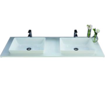 b collection b straight Aufsatz Doppelwaschtisch 121 cm