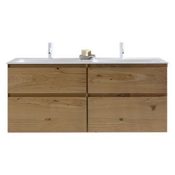 Burgbad Accura Doppelwaschtisch mit Unterschrank Set 142 cm