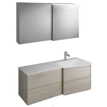 Burgbad Badu Badmöbel Set 3-2 - 122 cm