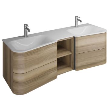 Burgbad Badu Waschtisch mit Unterschrank Set 6 - 152 cm