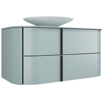 Burgbad Lavo 2.0 Aufsatzwaschtisch, Konsolenplatte, Unterschrank 101 cm