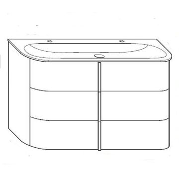 Burgbad Lavo 2.0 Waschtisch mit Unterschrank 122 cm