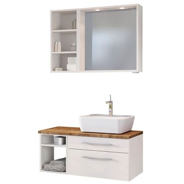 Held Möbel Davos Badmöbel Set 7 - 90 cm