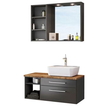 Held Möbel Davos Badmöbel Set 8 - 90 cm