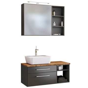 Held Möbel Davos Badmöbel Set 23 - 90 cm