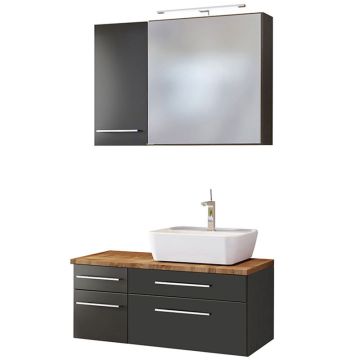 Held Möbel Davos Badmöbel Set 26 - 90 cm