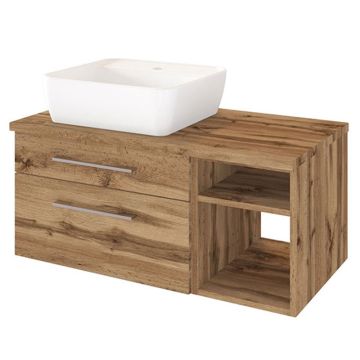 Held Möbel Davos Waschtisch mit Unterschrank - 90 cm