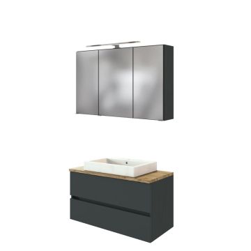 Held Möbel Pienza Badmöbel Set 1 - 100 cm