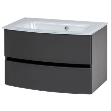 Held Möbel Kopenhagen Glasbecken mit Unterschrank 80 cm