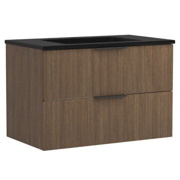 Held Möbel Glasgow Waschtisch mit Unterschrank - 80 cm,Mineralgussbecken mattsch