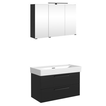 Held Möbel Aveiro Badmöbel Set 9 - 100 cm