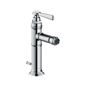 Axor Montreux Bidetarmatur mit Hebelgriff und Zugstangen-Ablaufgarnitur