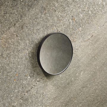 HSK RenoMag Kosmetikspiegel Wandmodell rund, mit 3-fach Vergrößerung, in Schwarz