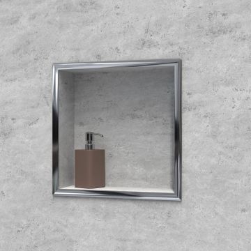 HSK Renodeco Einbaurahmen / Wandeinbaubox in Aschgrau mit Metallrahmen