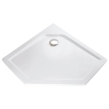 HSK Duschwanne Fünfeck-Duschwanne 90x90, superflach, Acryl