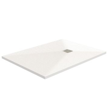 HSK Duschwanne Rechteck-Duschwanne 80 x 140 cm, Marmor-Polymer