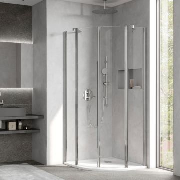 HSK Exklusiv 2.0 Viertelkreisdusche Chromoptik