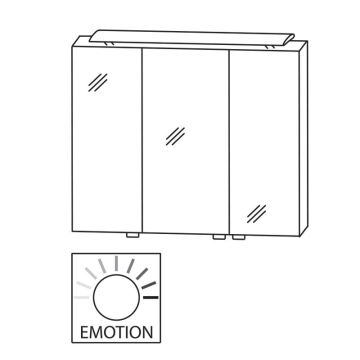 Laguna Spiegelschränke Spiegelschrank - 90 cm Skizze