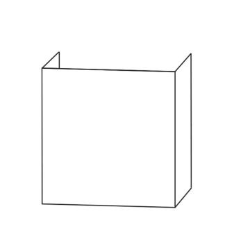 Laguna Waschtischunterschrank 55 cm Skizze