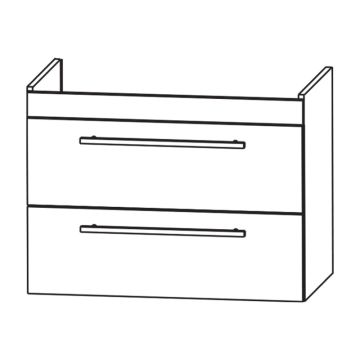 Laguna Waschtischunterschränke Waschtischunterschrank - 120 cm Skizze