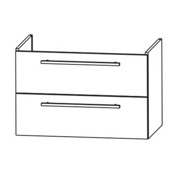 Laguna Waschtischunterschrank 74 cm, Skizze