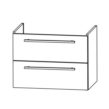 Laguna Waschtischunterschränke 78 cm - Skizze