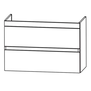 Laguna Waschtischunterschrank 127 cm Skizze