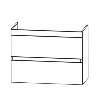 Laguna Waschtischunterschrank 60 cm Skizze