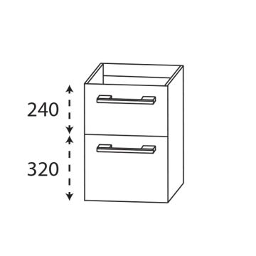 Laguna Neo Unterschrank - 40 cm Skizze