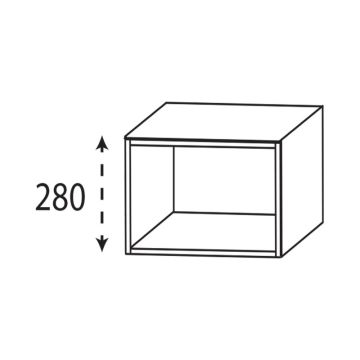 Laguna Highline 100 Plattenunterschrank - 30 cm Skizze