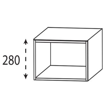 Laguna Highline 100 Plattenunterschrank - 60 cm Skizze