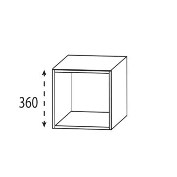 Laguna Highline 100 Plattenunterschrank - 20 cm Skizze
