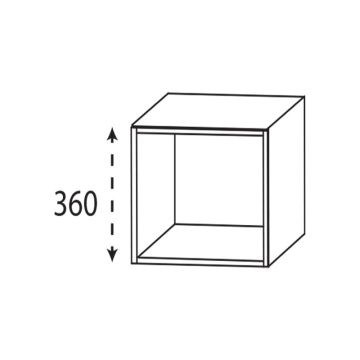 Laguna Highline 100 Plattenunterschrank - 40 cm Skizze