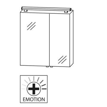 Laguna Spirit Spiegelschrank - 60 cm Skizze