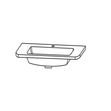 Laguna Orbis Möbelwaschtisch - 82 cm Skizze