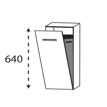 Laguna Ergänzungsschrank Highboard - 40 cm Skizze