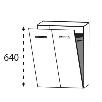 Laguna Ergänzungsschrank Highboard - 60 cm Skizze