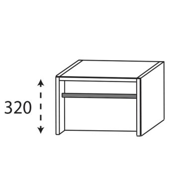 Laguna Platino 2.0 Plattenunterschrank - 30 cm