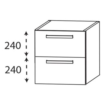 Laguna Platino 2.0 Plattenunterschrank - 90 cm Skizze