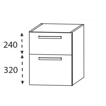 Laguna Platino 2.0 Plattenunterschrank - 70 cm Skizze