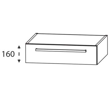 Laguna Platino 2.0 Waschtischunterschrank - 60 cm Skizze
