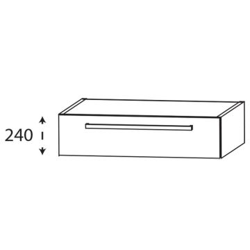 Laguna Platino 2.0 Waschtischunterschrank - 80 cm Skizze