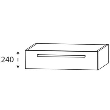 Laguna Platino 2.0 Waschtischunterschrank - 90 cm Skizze