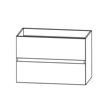 Laguna Platino 2.0 Waschtischunterschrank - 60 cm Skizze