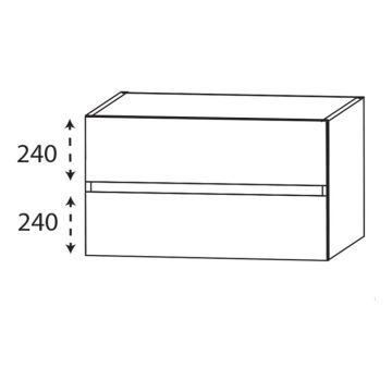 Laguna Platino 2.0 Waschtischunterschrank - 80 cm Skizze
