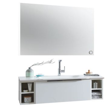 Laguna Reflex Badmöbel Set - 121 cm Flächenspiegel