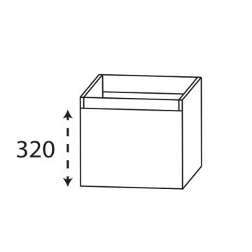 Laguna Reflex Unterschrank - 40 cm Skizze